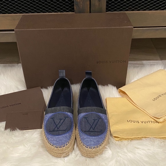 Louis Vuitton Denim Espadrille - Picture 1 of 6